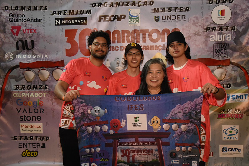 Equipe prêmio 30 maratona