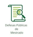 Defesas Públicas de Mestrado