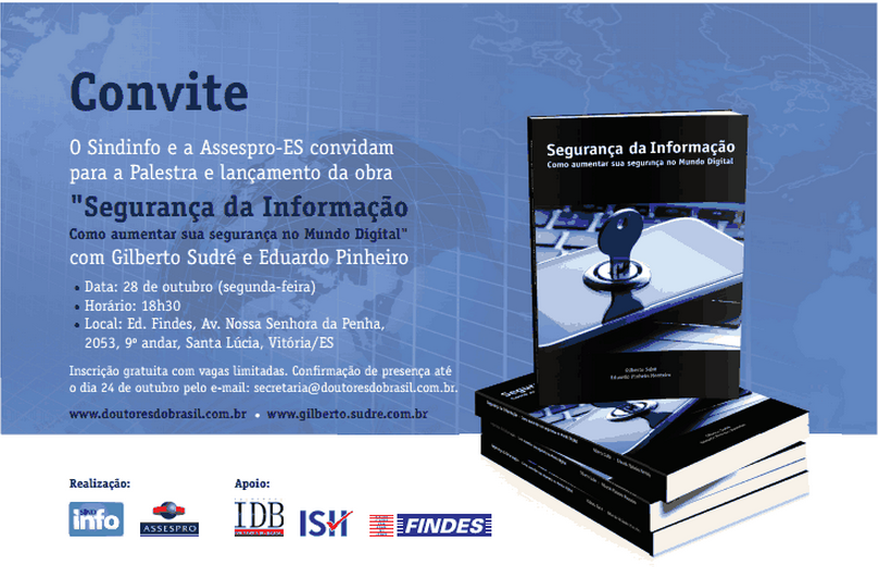 Convite de Lancamento Livro Seguranca