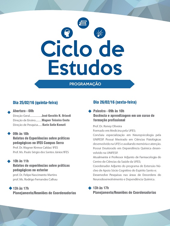 Ciclo de estudos folha